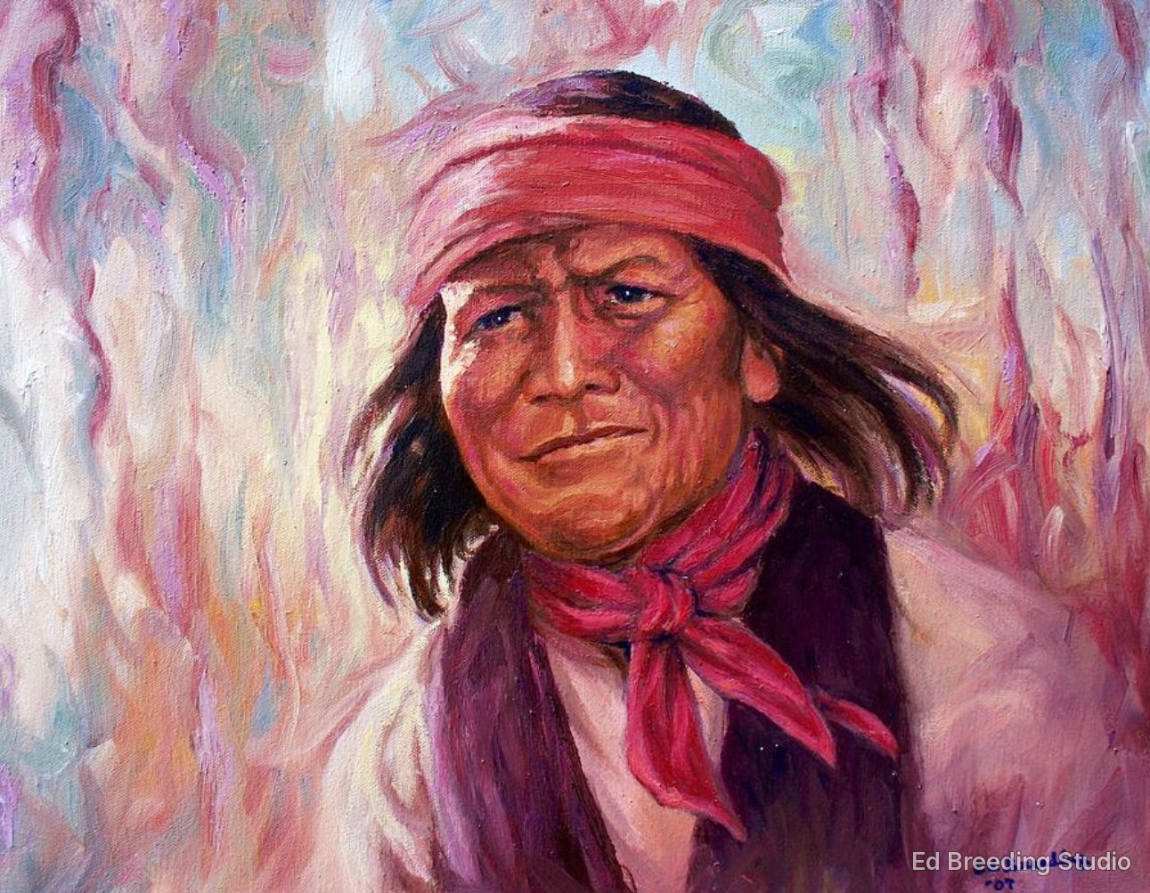 Geronimo, a painting by Ed Breeding